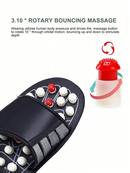 2026Acupoint Massage Slippers Sandal for Men Feet Chinese Acupressure Therapy Medical Rotating Foot Massager Shoes Unisex
